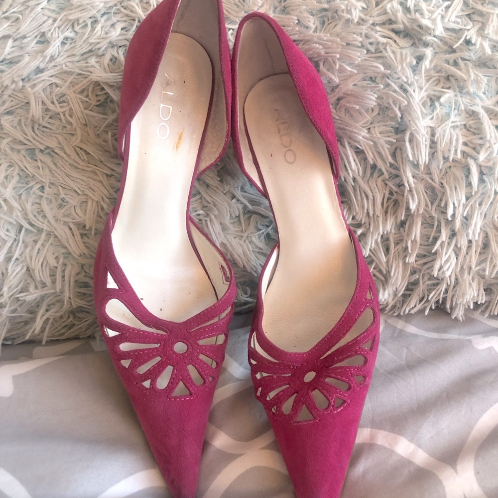 Fuschia pink stilettos
